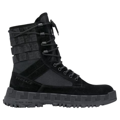 versace boots mens size 11 low price|versace combat boots army.